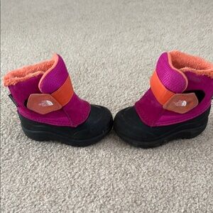 The North Face Pink and Orange Insulated Boots
